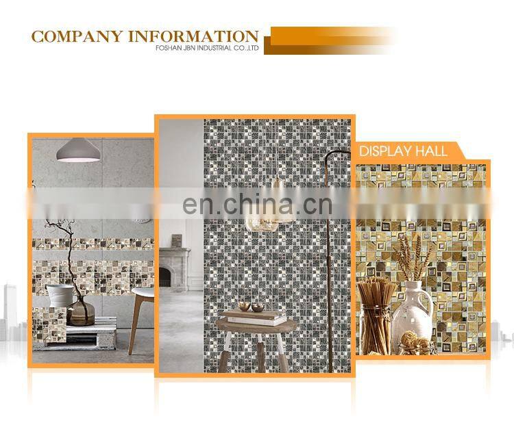 JBN High Quality Ceramic Tile Art Mosaic Waterjet cutting design matt surface ceramic Mosaic Wall Tile