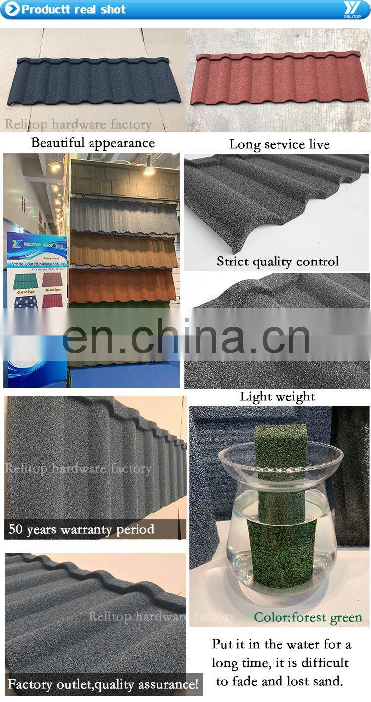 Custom-made Storm Resistant Old Metal Roofing Renovation Material  Stone Coated Steel In Cantonment House Bivouac House Roof