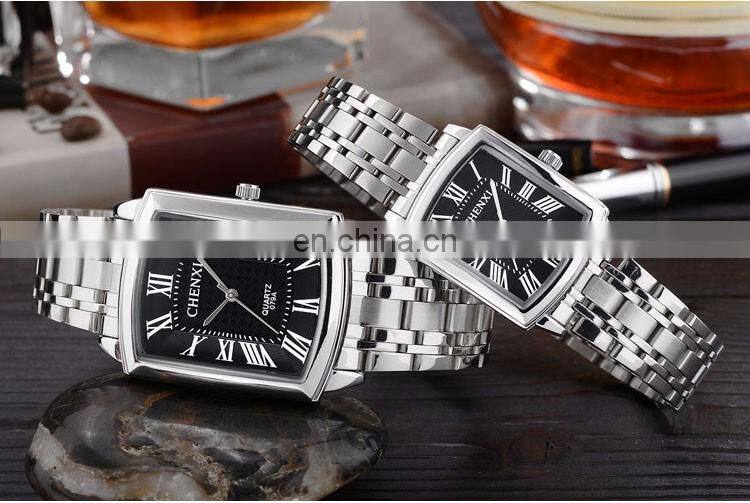 Chenxi 079A Casual Men Women Quartz Wristwatch Chronograph Roman dial Water Resistant Designer Couple Watch Lovers
