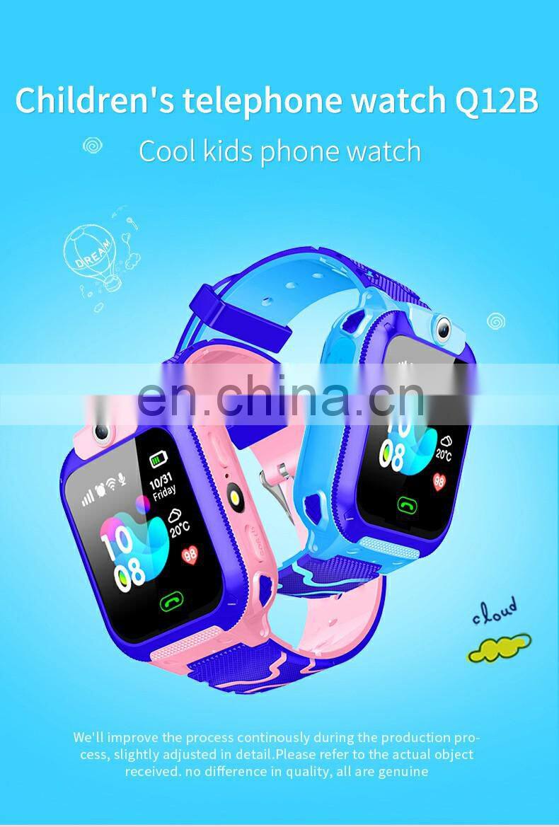 YQT Factory Jam Anak Child SOS Tracker Monitor Watch Kids Smartwatch Q12