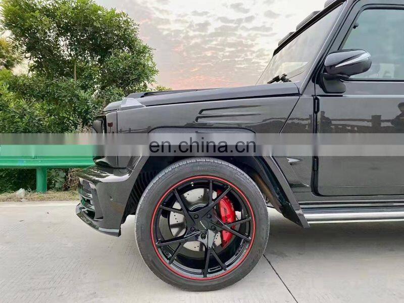 Runde Resin Carbon Fiber For Mercedes-Benz G-CLASS W463 W464 G500 G350 G63 Mansory Style Body Kit Front Bumper Rear Bumper Hood