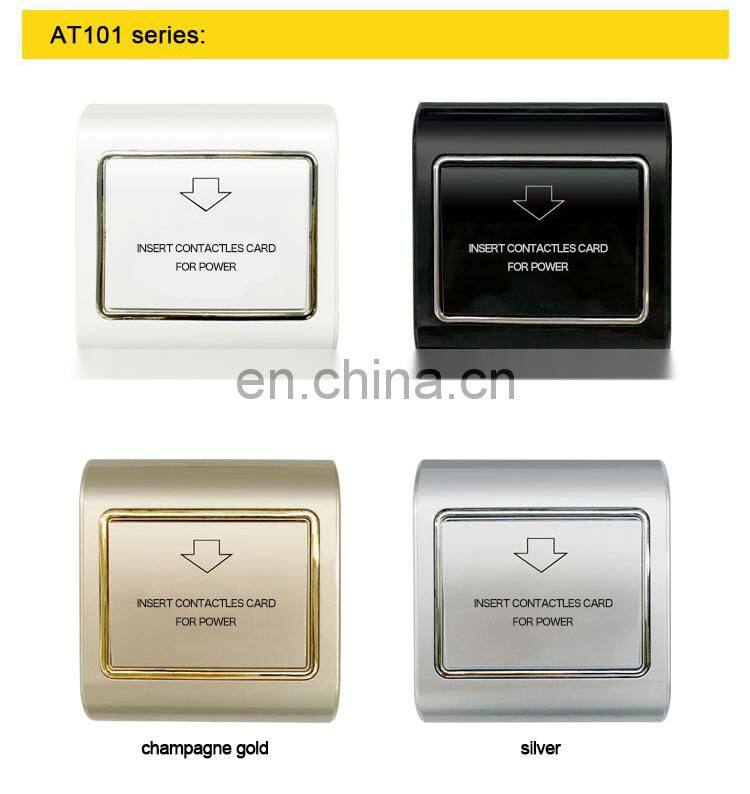 125Khz Magnetic Card Delay Time Switch Electrical Wall Switch For Hotel Room Key Holders