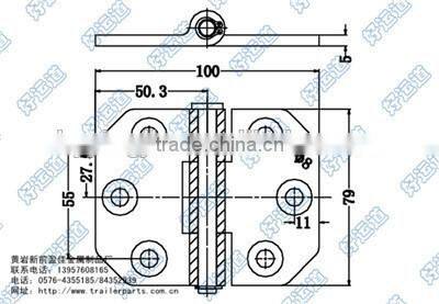 01321 Truck toolbox hinge