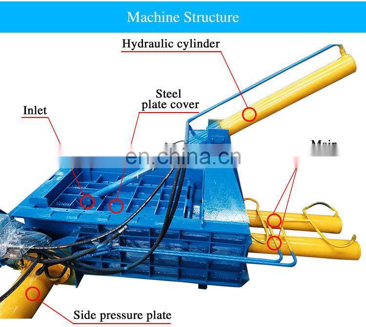Scrap Aluminum Iron Baler Briquetting Machine Metal Block Machine Scrap Iron Baler