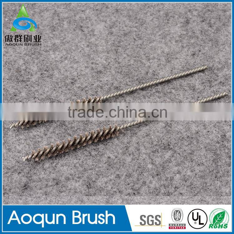 High quality 3.5 inch coppered brass wire brushes for grinders