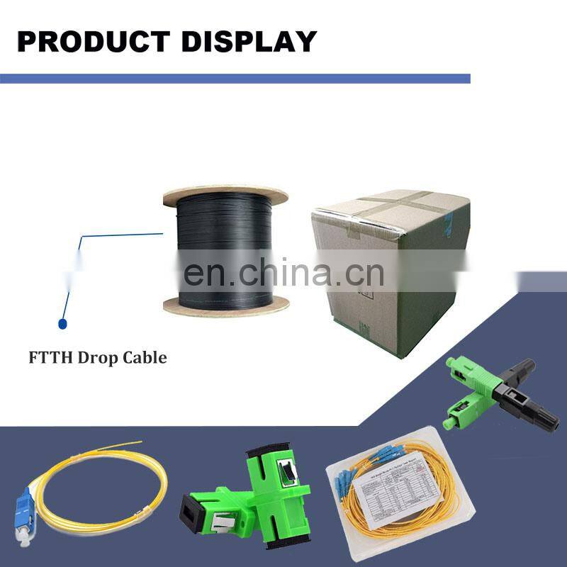 1-12 core FTTH G657A1 Self-Support Fiber Optic Drop Cable