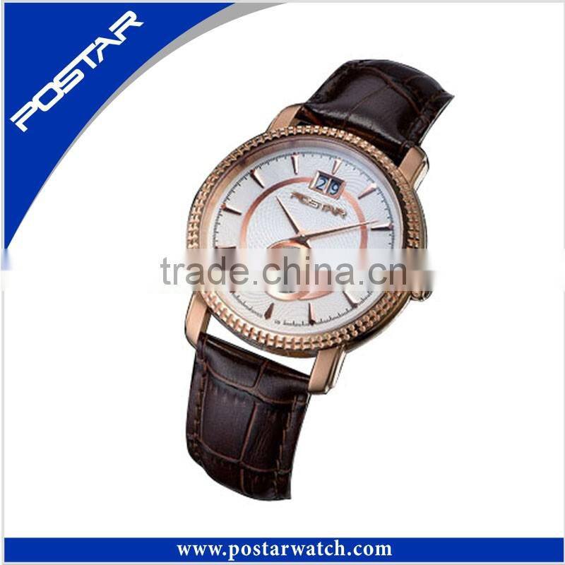 Simple Leather Strap Wristwatch Fashion Casual Quartz Hot Branded Logo OEM Watch