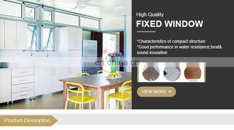 Modern design 3-rails thermal break aluminum frame sliding panels doors and windows tempered glass soundproof sliding window