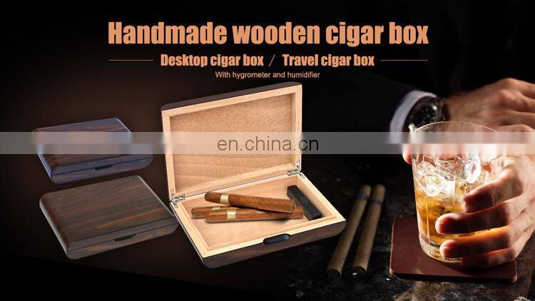 wholesale custom solid wood box cigar gift wooden packaging box