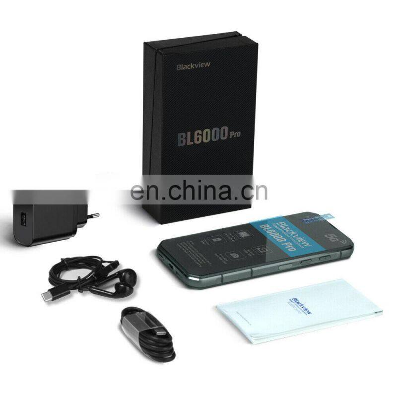 Blackview BL6000 Pro 5G Phone IP68 Waterproof 48MP Triple Camera 8GB RAM 256GB ROM 6.36 Inch FHD+ Global Version 5G Mobile Phone