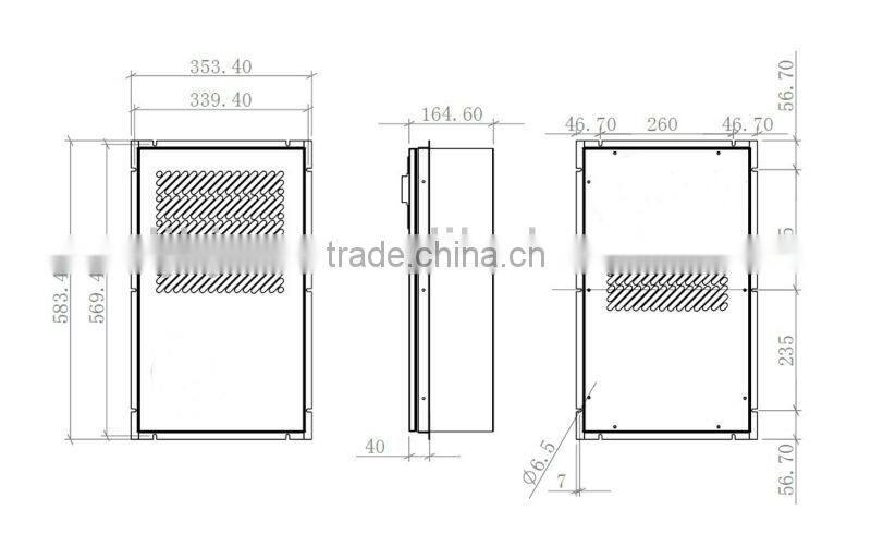 220VAC 600W side wall mounted electric cabinet industrial cabinet air cooler