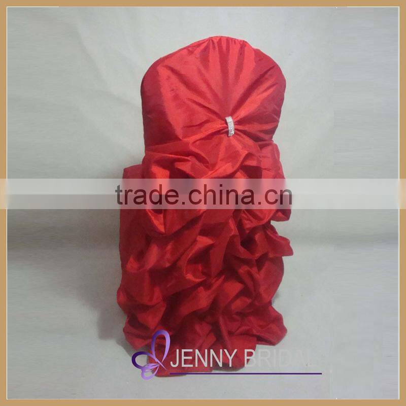 C001A1 bulk cheap for wedding pink satin ruched used chair covers for sale