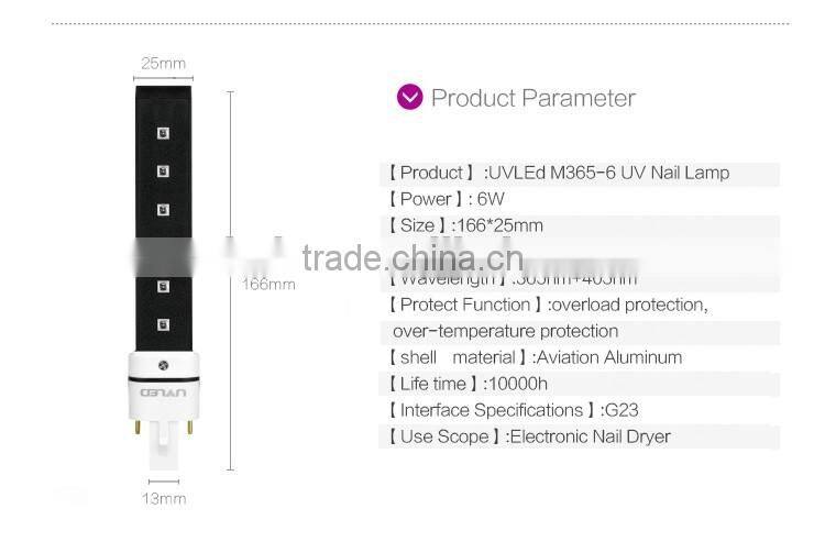 Professional 9W Nail UV Replacement Bulb 36W UV LAMP