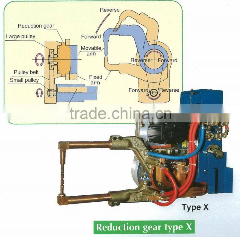 Higher welding quality Reduction gear Servo Spot X Gun