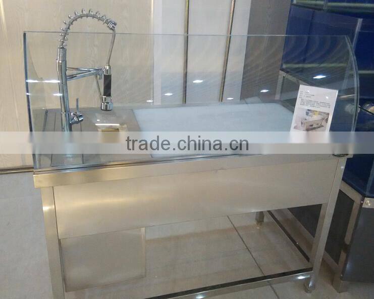 APEX custom make supermarket luxury faucet stainless steel tools and equipment in fish processing/fish cleaning equipment