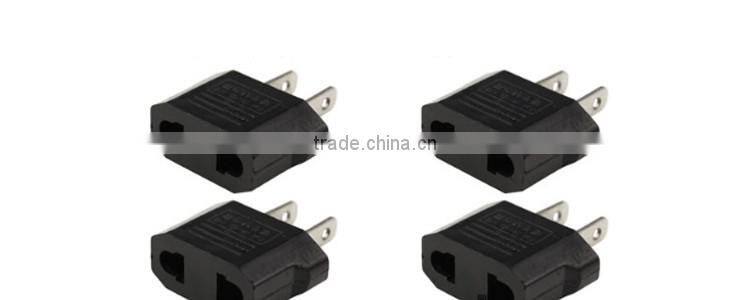 Unique custom printing world Black EU/AU to US AC Power Plug Travel Converter Adapter universal travel adapter china supplier