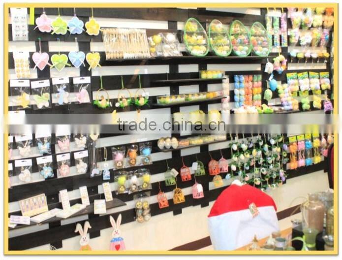 Traditional red and green felt christmas candy bag