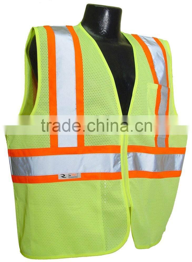 mesh fabric HI VIS reflective vest