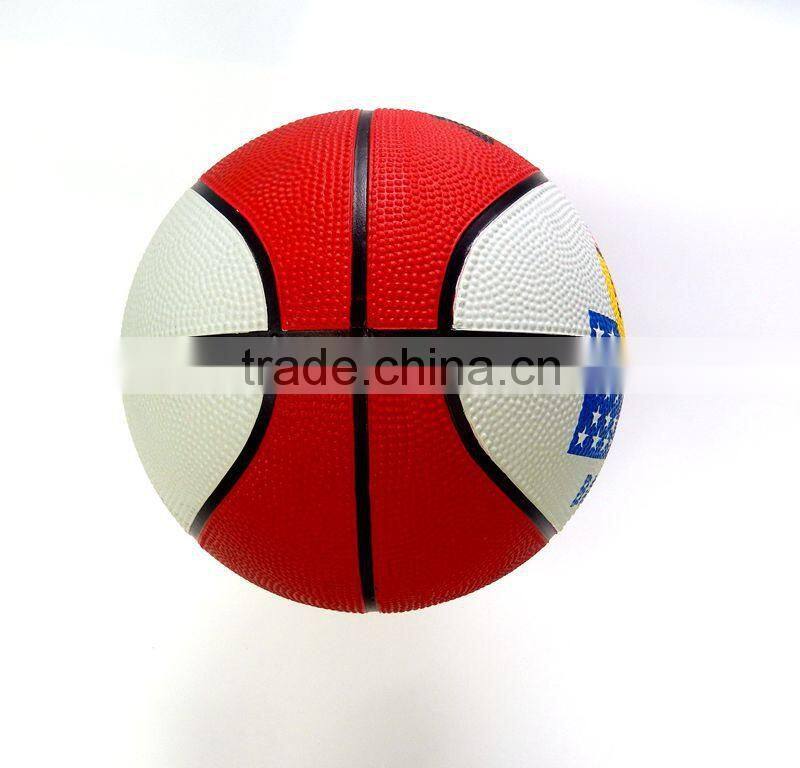 cololful logo rubber basketball
