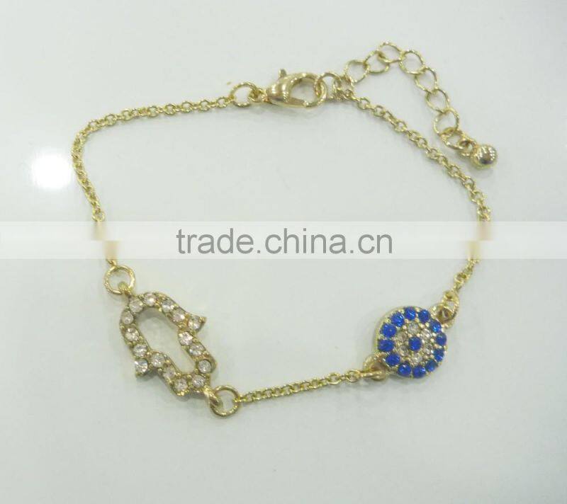 FASHION EVIL EYE,HAMSA HAND CHAIN BRACELET