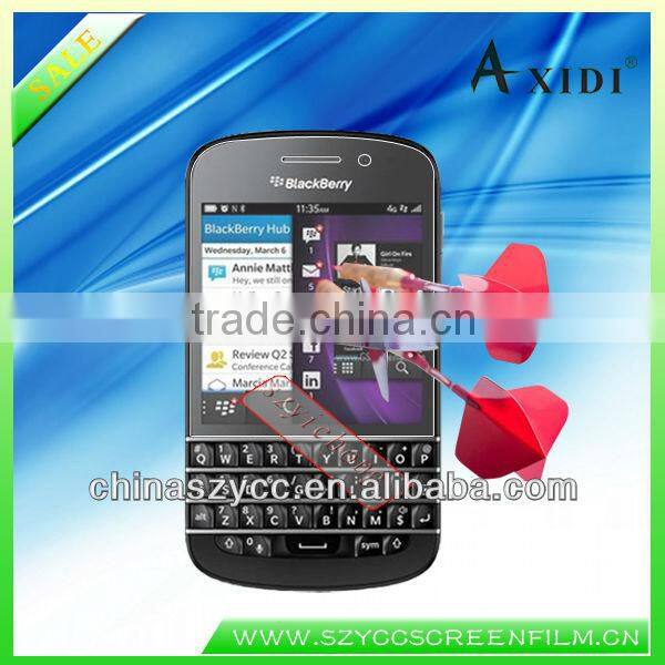 Fashion Blackberry Stickers Factory Supply New Products 2013 Anti-explosive Screen Protective Film For Blackberry Q10