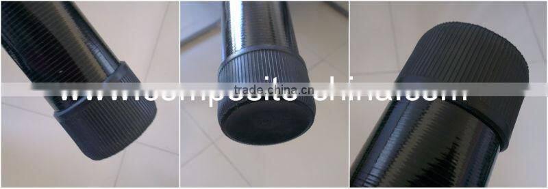 Pratical carbon fiber extension poles with roll wrapped for gathering fruit