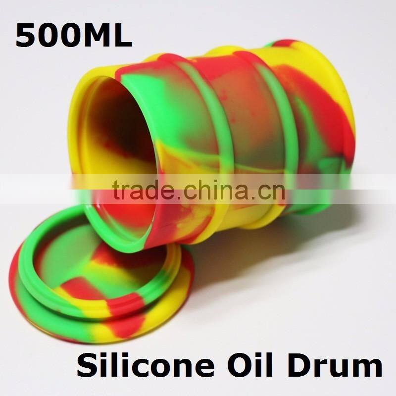 FDA approved 500ml custom large silicone containers nonstick barrel