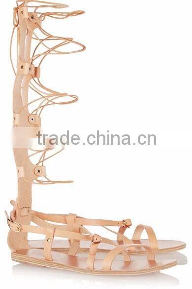 Women sandals 2016 summer lace up sandals leather sandals ladies casual flats