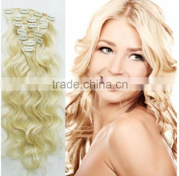 8"-30"hot sell fashionable afro curly clip in extensions