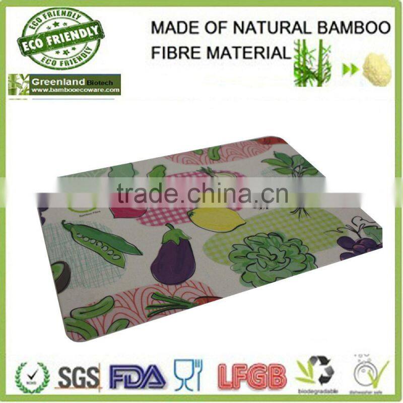 eco friendly bamboo fibre cutting board,33*23.5*0.56cm