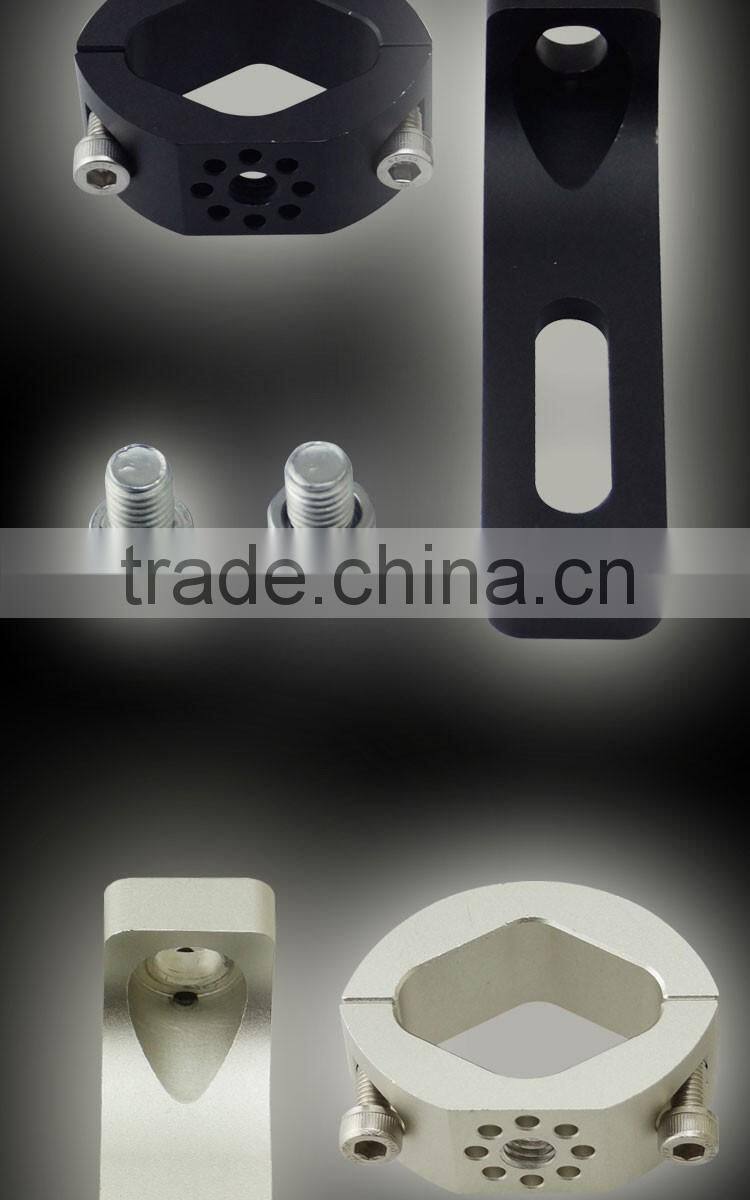 CNC 1 1/5" Handlebar Headlight Mounting Bracket Aluminum Motorcycle Head Light Holder Lamp Bracket Universal For Custom Chopper