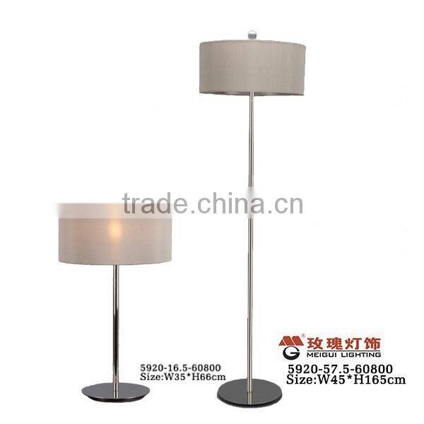 cylinder steel floor lights chrome