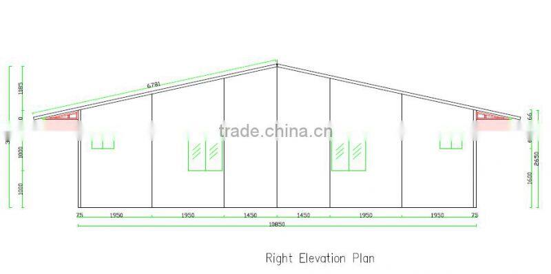 used prefab dormitory/two sloop labor home/single floor eps dormitory hotel