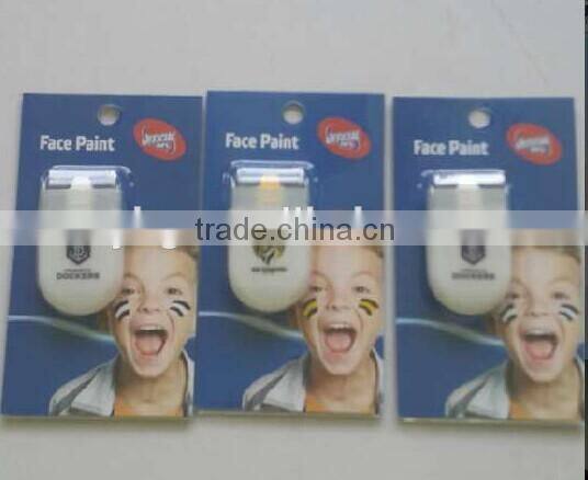 3 Color Football face Painting 2016 European Cup