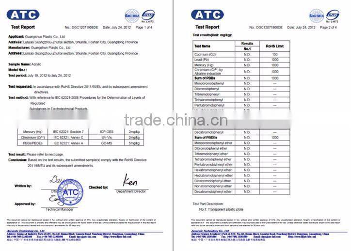 manufacturer wholesale clear acrylic paper photo frame