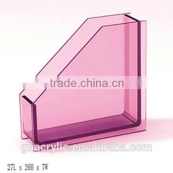 GH-RZ597 High-end and High grade custom promotion retail acrylic magazine rack,customized acrylic Magazine Rack