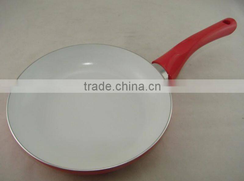 As seen on TV colorful Induction cooker use non-stick white ceramic fry pan