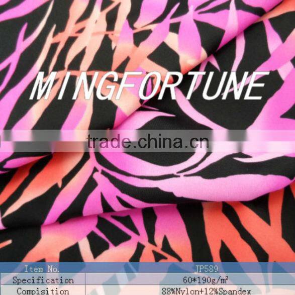 Dri fit fabric polyamide spandex printed fabric