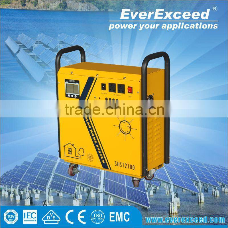 EverExceed reliable quality portable solar home system for outside solar lighting