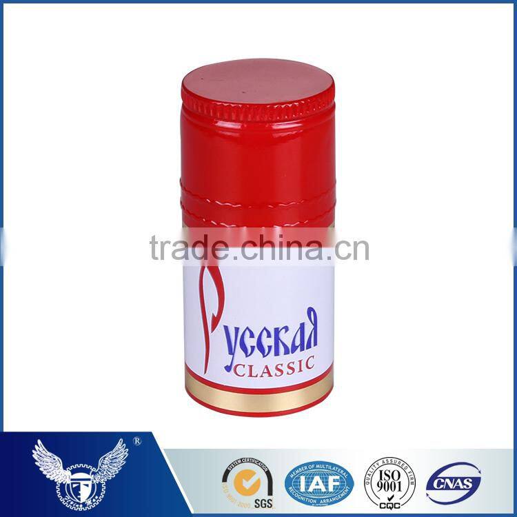 Plastic bottle cap for vodka whisky bottles