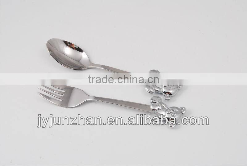 Cutlery baby spoons and forks made in Junzhan Factory directly and low price