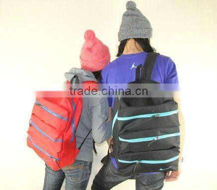 2013 new Korean version Nylon backpacks schoolbag