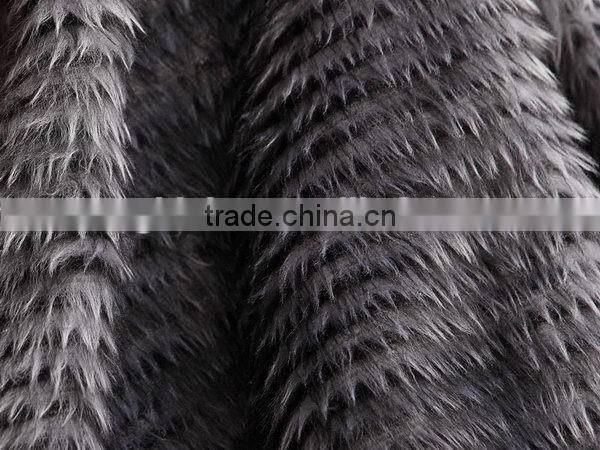 2015 professional polyester solid faux fur fabric