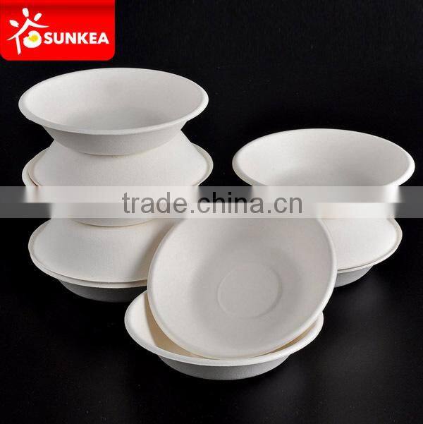 Food grade tableware bagasse paper pulp disposable square plate