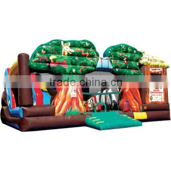 safari inflatable kids jumpers obstacle course