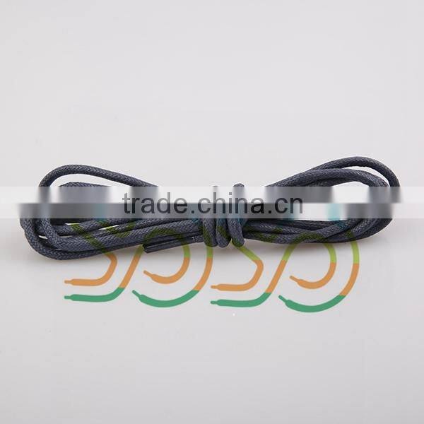 2015 Wholesale Round 100% Cotton Shoe Lacs for Dress Shoes Or Boot Shoes With High Quality And Mini Order Accept