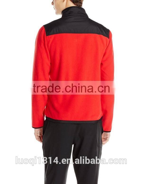 2016 Customize man fleece jacket wholesale polar fleece jacket with your own design logo