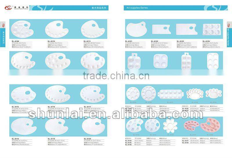 Plastic painting watercolor palette with PP material