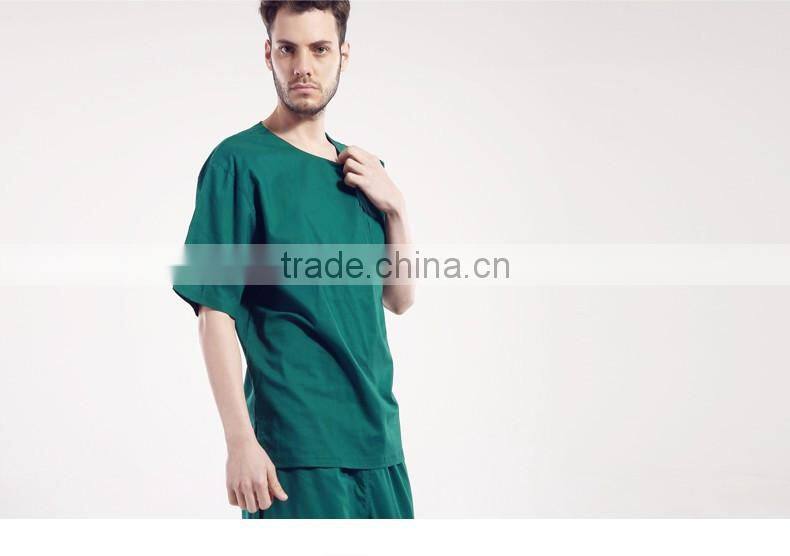 Doctor Nurse Uniform Green Split Scrubs Surgical Operation Overalls