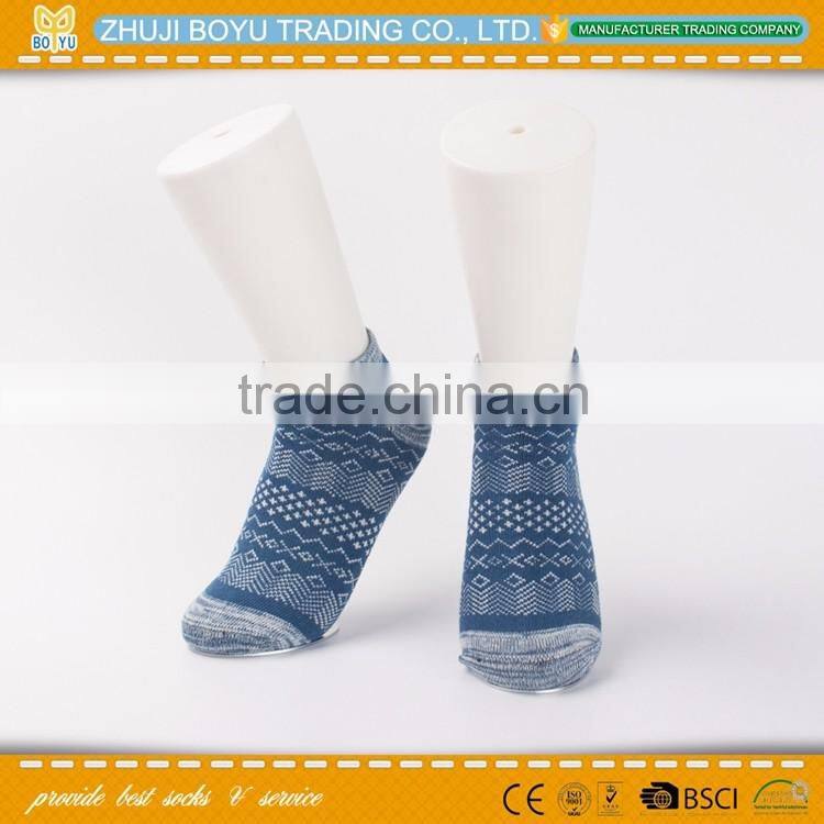 BY-160403 wholesale bamboo man sock and cotton men sock ; daily man ankle sock factory